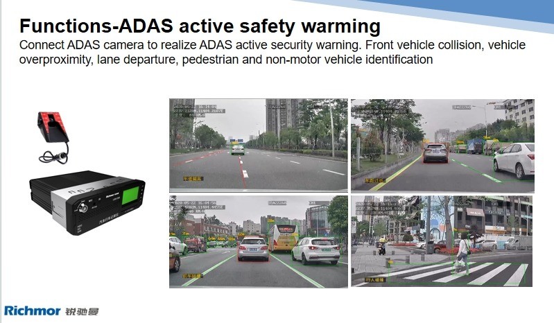 4G Intelligent Bus Solution Linux OS 8CH 1080P Mobile DVR With ADAS And Passenger Counter