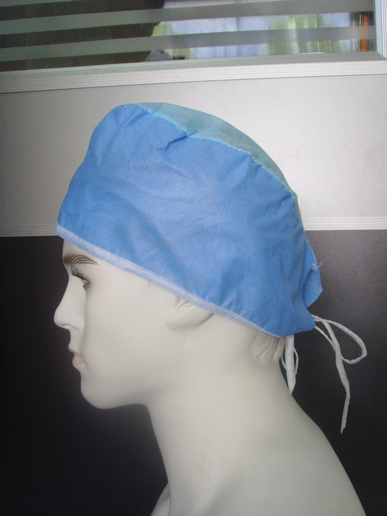 Personal Protective Disposable Head Cap Blue Doctor Head Cover Latex Free