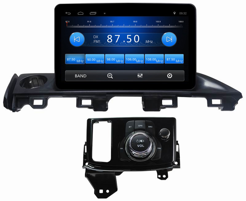 Ouchuangbo 9 inch digital screen stereo android 8.1 for Mazda Atlas 2017 with BT USB wifi SWC dual zone gps navi