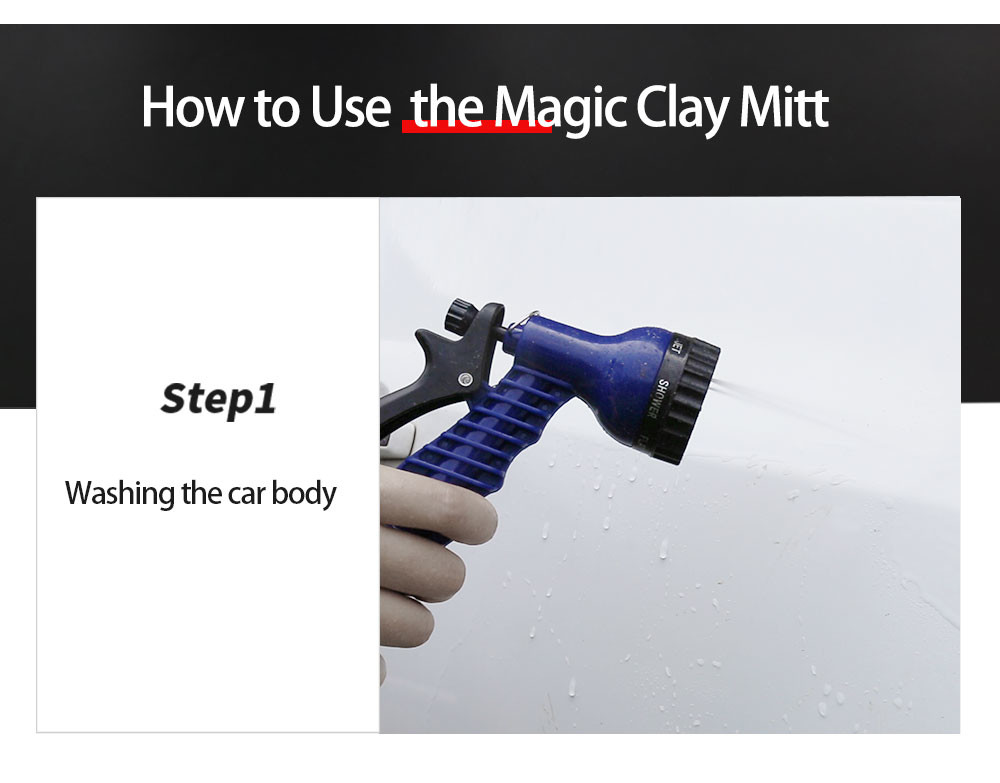 Effective Cleaning Red And Blue Car Wash Mitt With ISO-9001 Certification