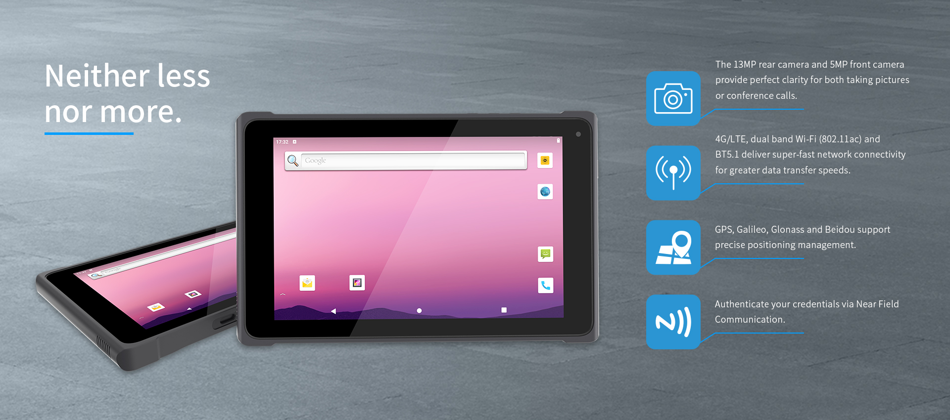 Emdoor Rugged Tablet 8 inch IP65 Waterproof Android 11/GMS NFC/4G/5G/BT5.1 for Industrial