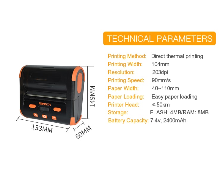 Label Printer Sticker Machine Shipping Label Sticker Receipt Printer Machine Mini Printer