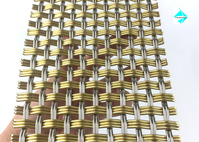 Rattan Pattern Aluminum Decorative Wire Mesh Uesed For Shopping Mall Divider