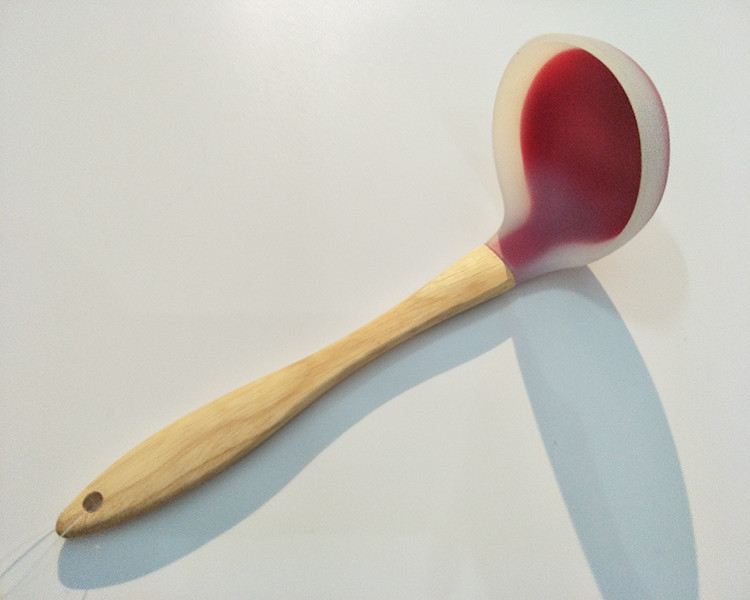 Food Grade Silicone with Slotted Turner/Flipper, Spoon, Spatula, Ladle, Pasta Server, Strainer