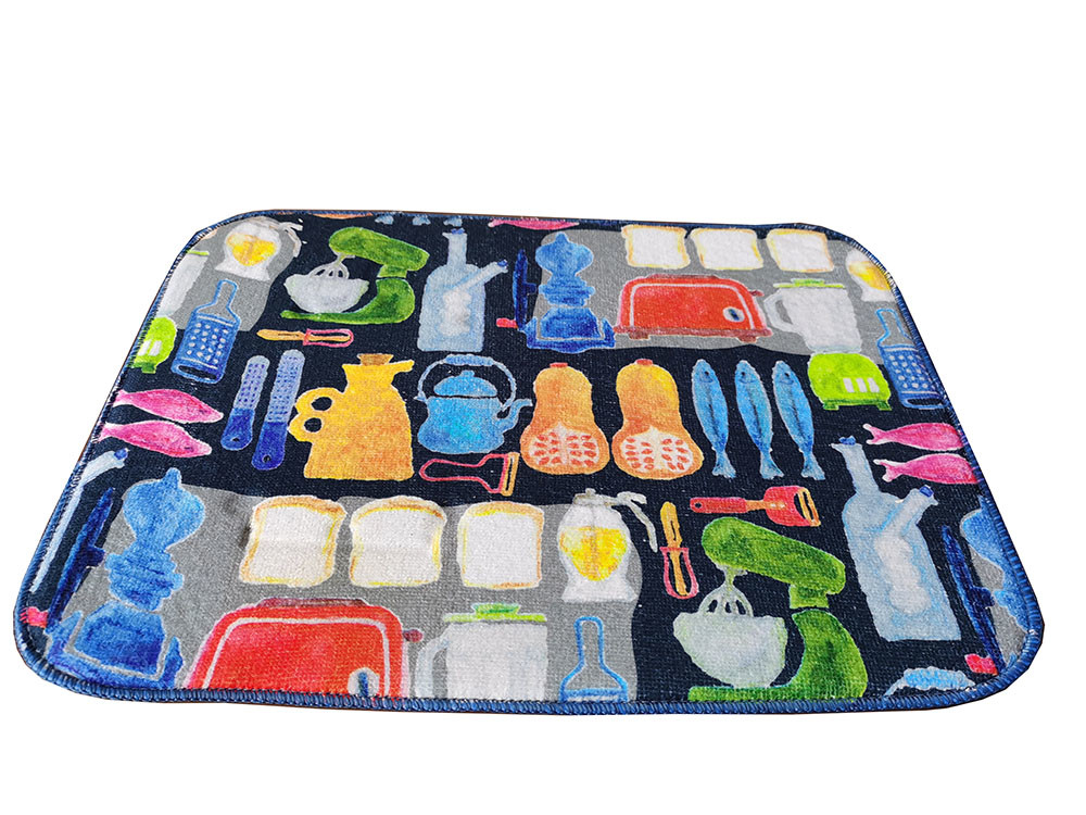 38x50cm Countertop Polyester Microfiber Dish Drying Mat