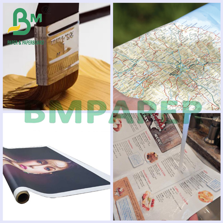 100um 150um A3 A4 Waterproof Matte Water Based PET Synthetic Paper