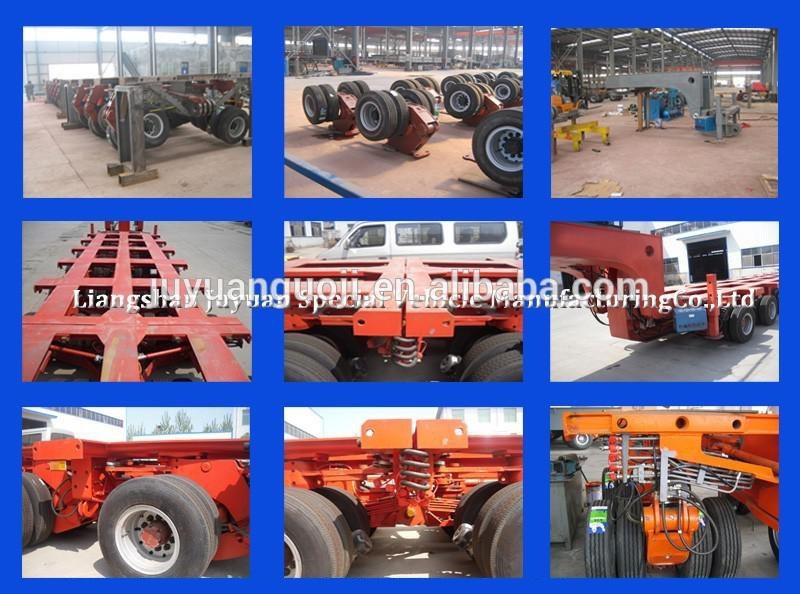 Hydraulic Steering Axle Trailer for Transporting Overweight and Heavy Cargo Loads