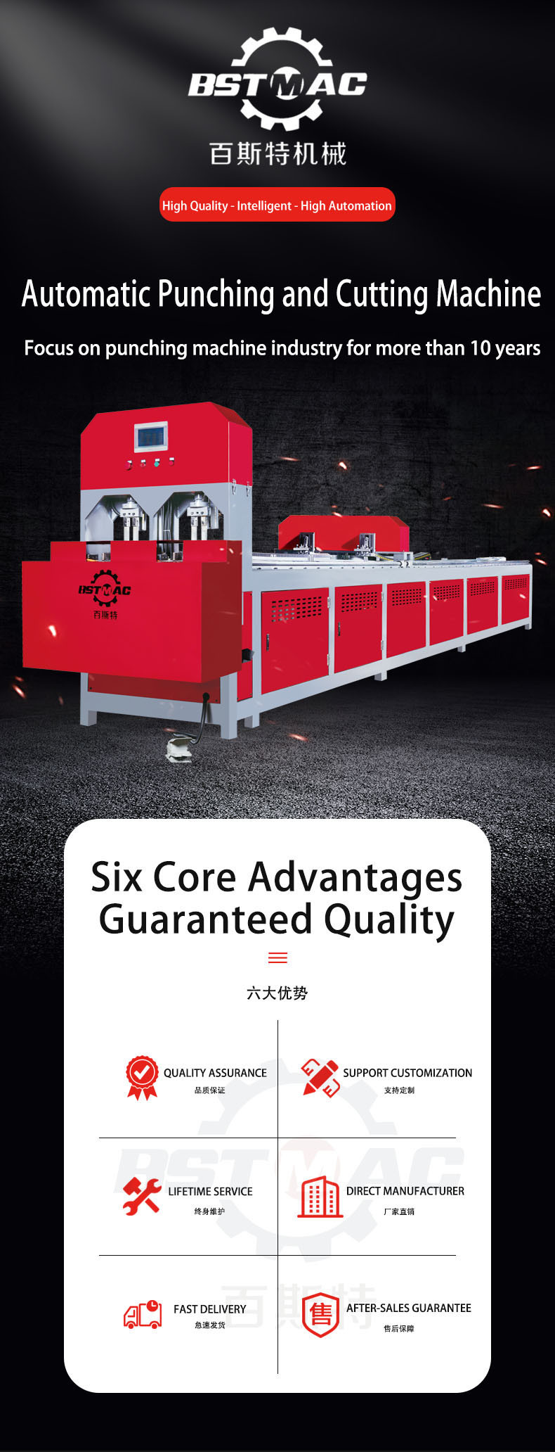 2 Head FDA 500mm/s automatic punching machine With Customized Hydraulic Hole Punch Dies