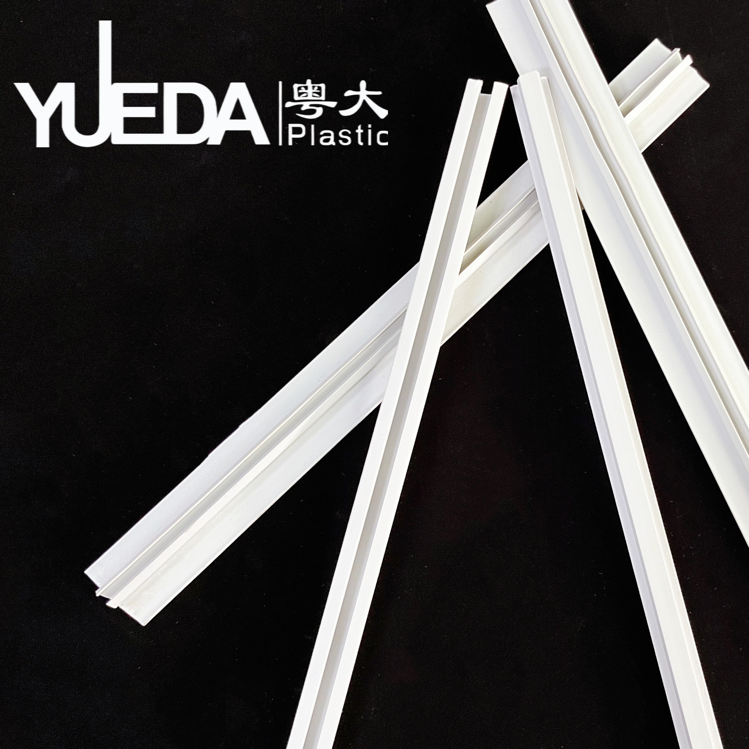 Customizable Flat PVC Extrusion Profiles Impact Resistant For Home Decor