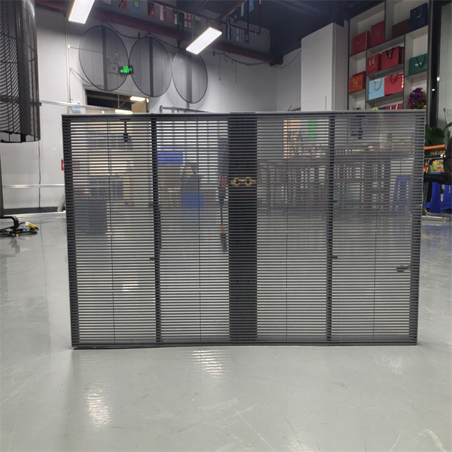 Aluminum Material Waterproof IP67 Full Color High Brightness Pixel Led Mesh Display for Large Indoor Glass LED Panel Screen