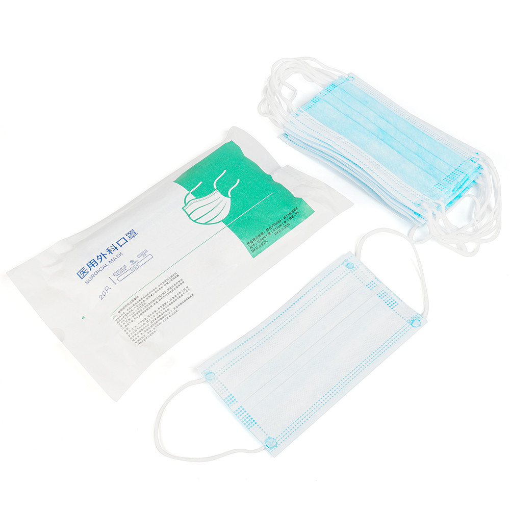 CE Disposable Medical Surgical Coronaviruses Protection 95 Meltblown 3Ply Face Mask