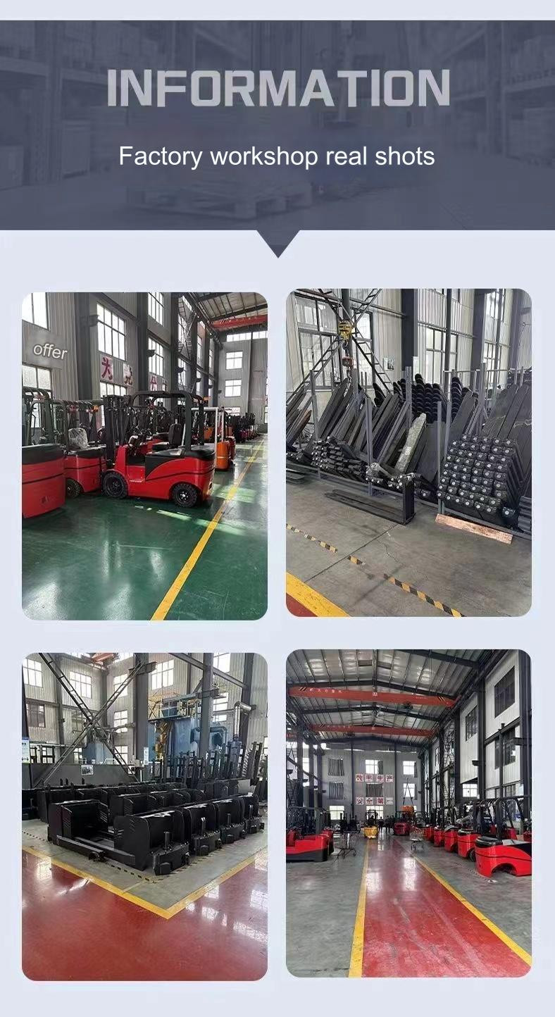 3 Ton battery electric forklift Fowith Onboard Charger 6M Lift Height 2.5M Turning Radius AC Controller 1.2M