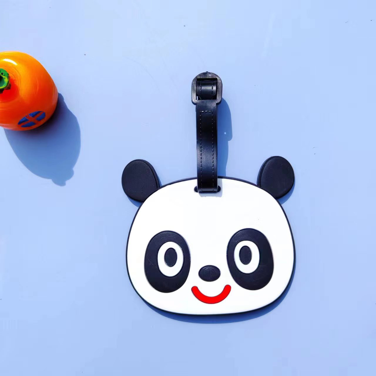 2-Pack Cute Silicone Luggage Tag With Name ID Card for Suitcases Non-Toxic Customized Welcome