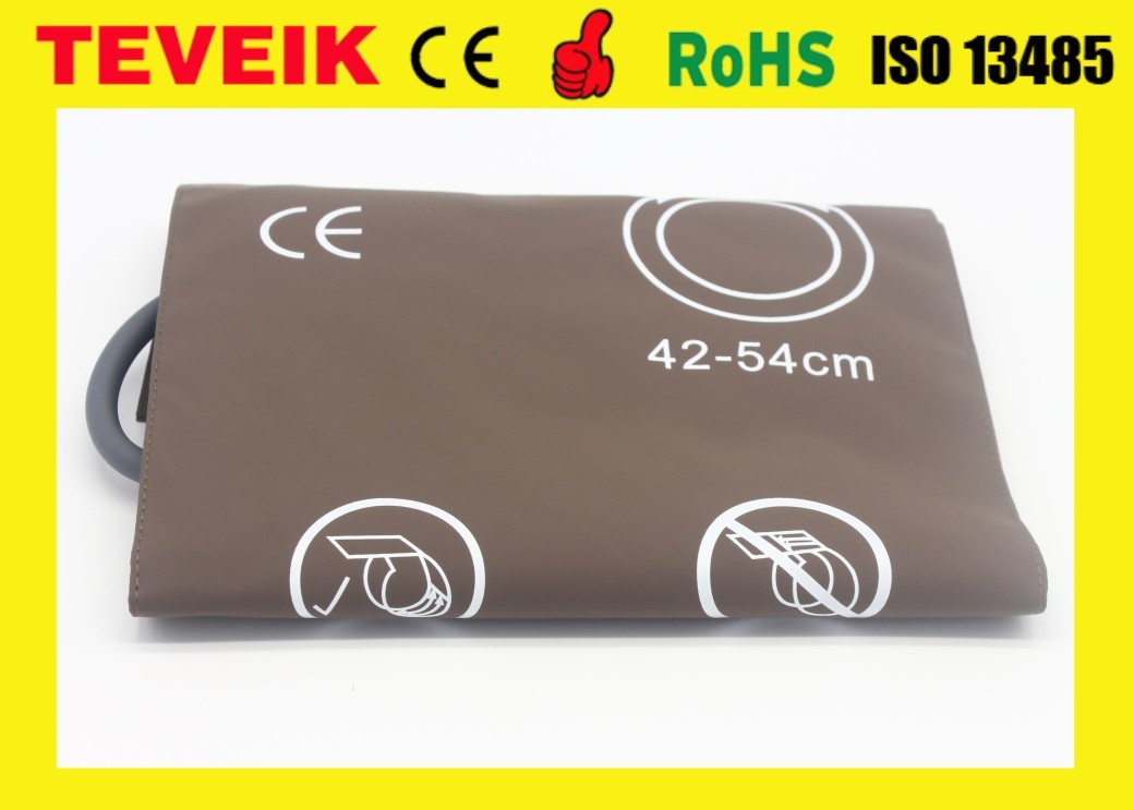 Nihon Kohden M1576A PU material 42cm-54cm Blood Pressure Cuff for Adult Thigh, Single Hose NIBP Cuff