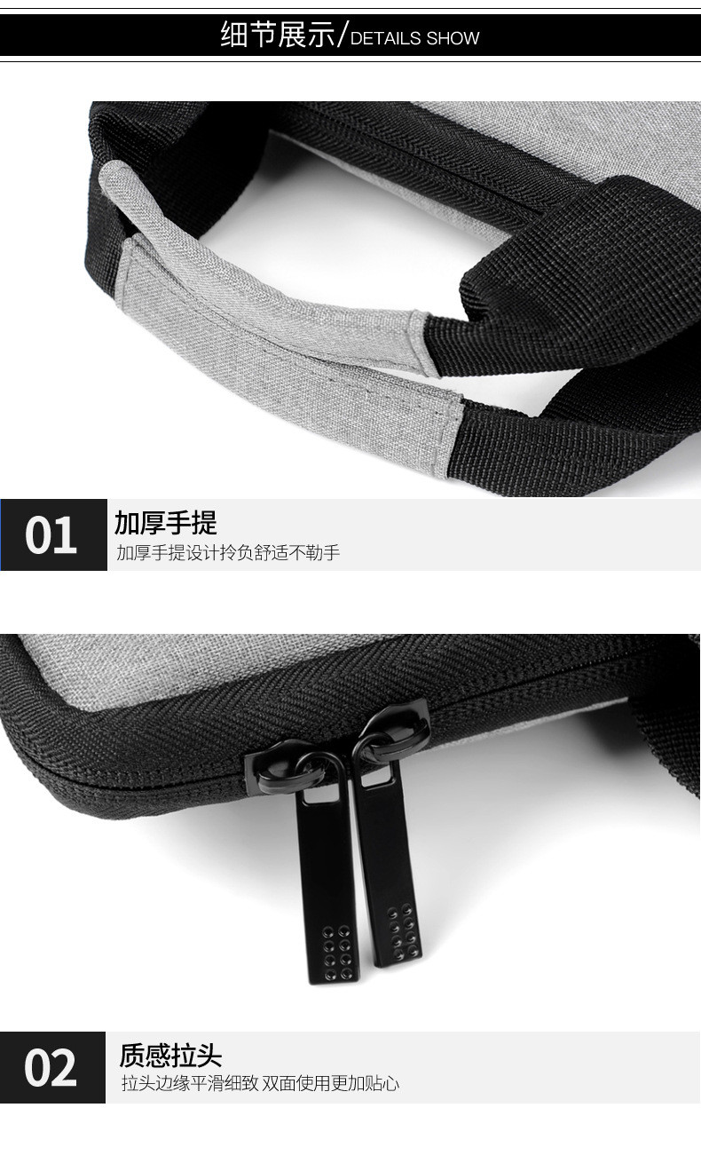 LAPTOP BAG 14/15.6-INCH HANDBAG THICKENED SHOCK-PROOF, WATER-PROOF AND SCRATCH-PROOF COMPUTER BAG