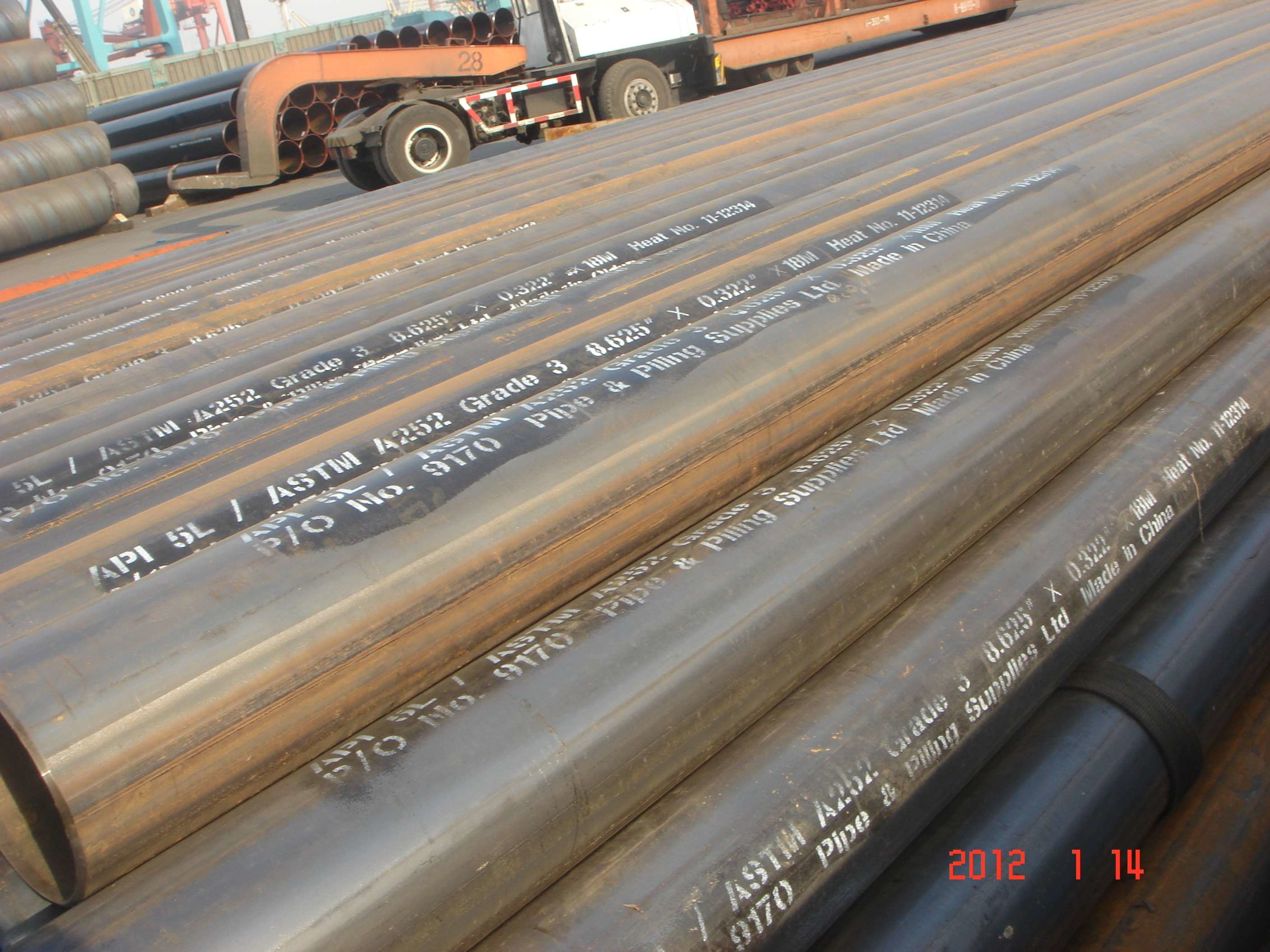 CPR PED API 5L X56 X60 X65 X70 ERW Carbon Steel Pipe