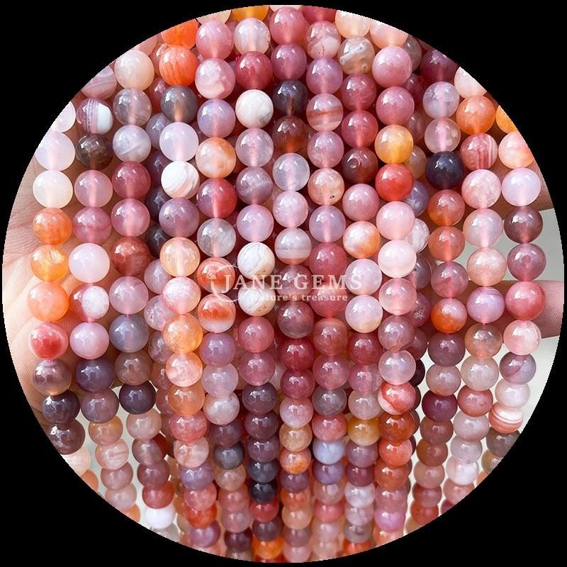 DIY Jewelry Making 8mm Round Natural Gemstone Beads in Cherry Agate and Various Agate Strands for Earrings