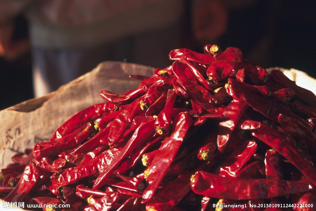 Raw material spices of red pepper for spicy chilli oil