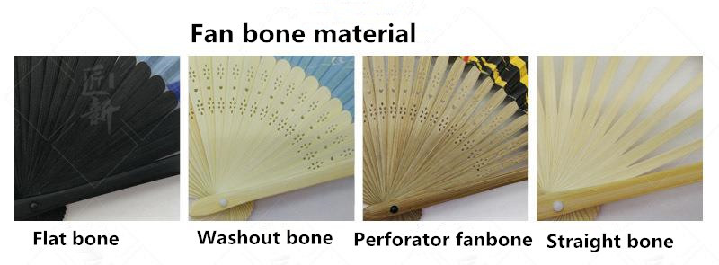Plastic Custom Hand Fan Printed Folding Bamboo Paper Hand Fan