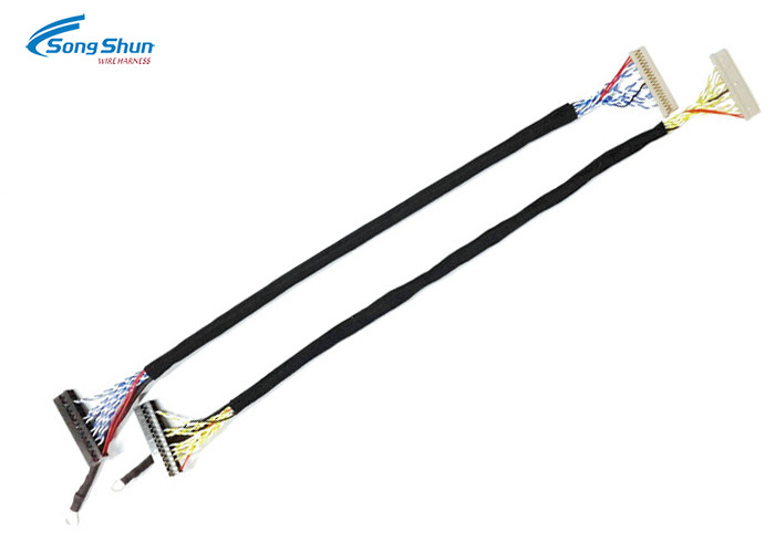 FEP Jacket LVDS Cable Assembly IPC/WHMA-A-620 with 2.0mm 20Pin Connector