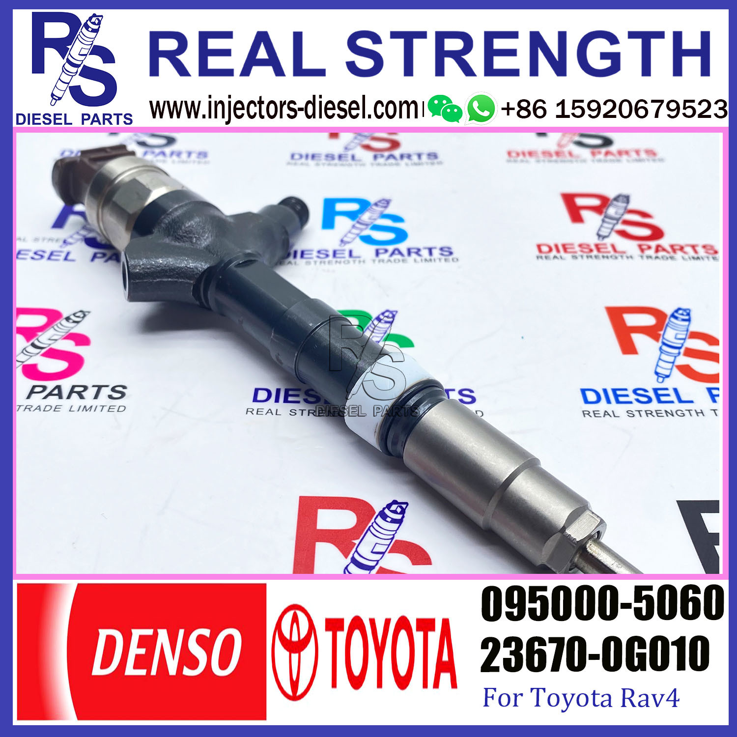 0950007580 Toyota Rav4 Diesel Injectors 095000-7580 23670-0G010 095000-5060