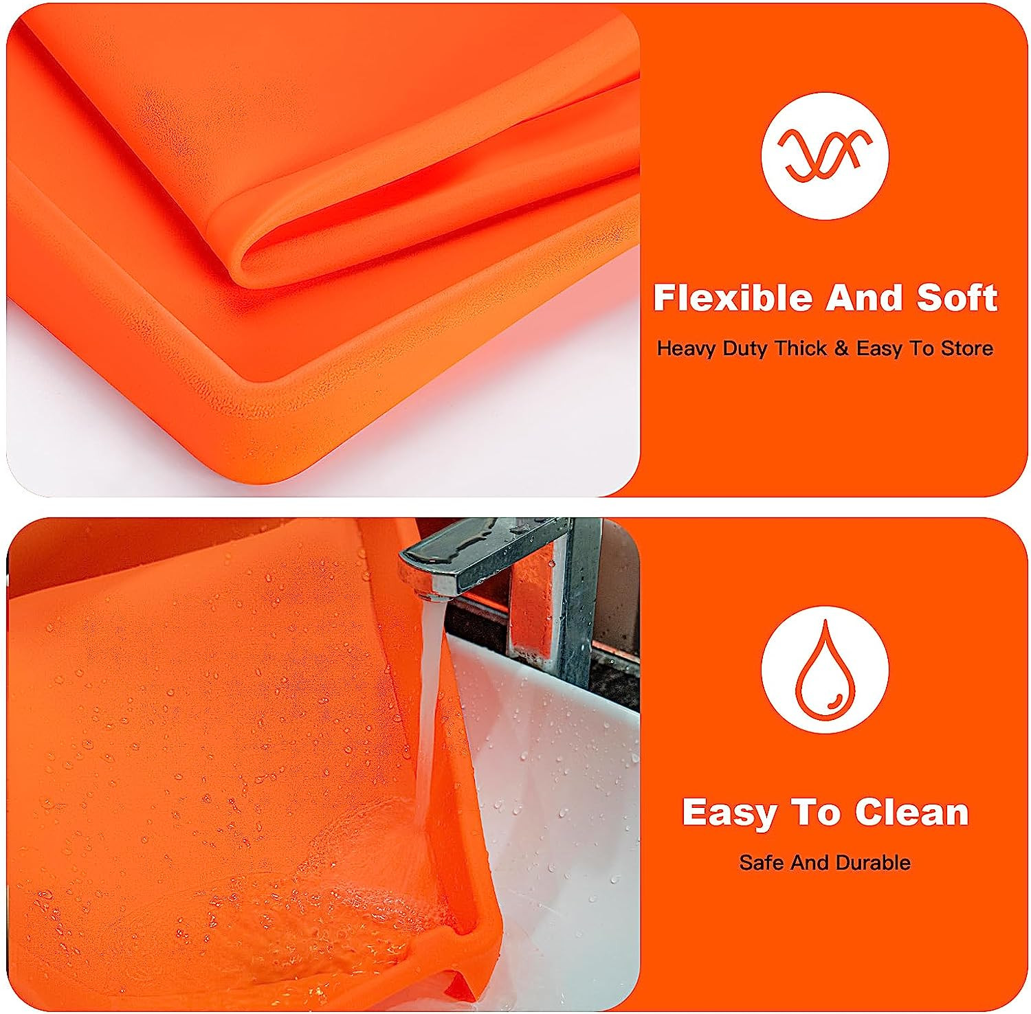 2.75 Pounds Silicone Griddle Mat Heavy Duty Thick