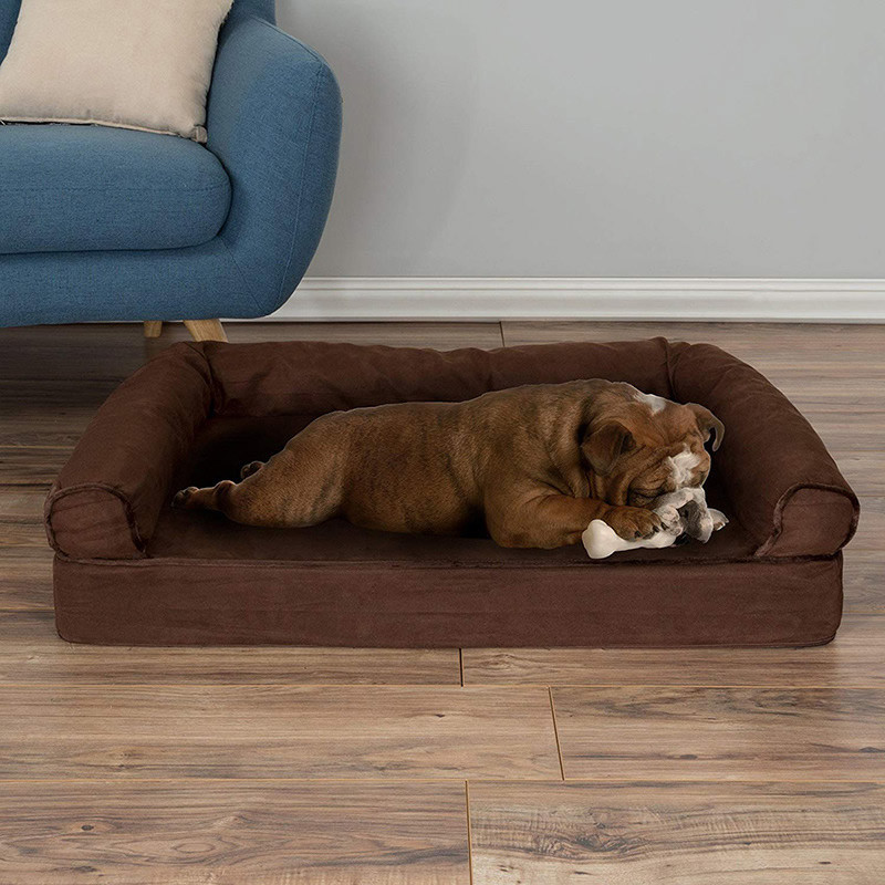 1.8kg 20in Memory Foam Dog Mattress Waterproof Linner Cooling Gel