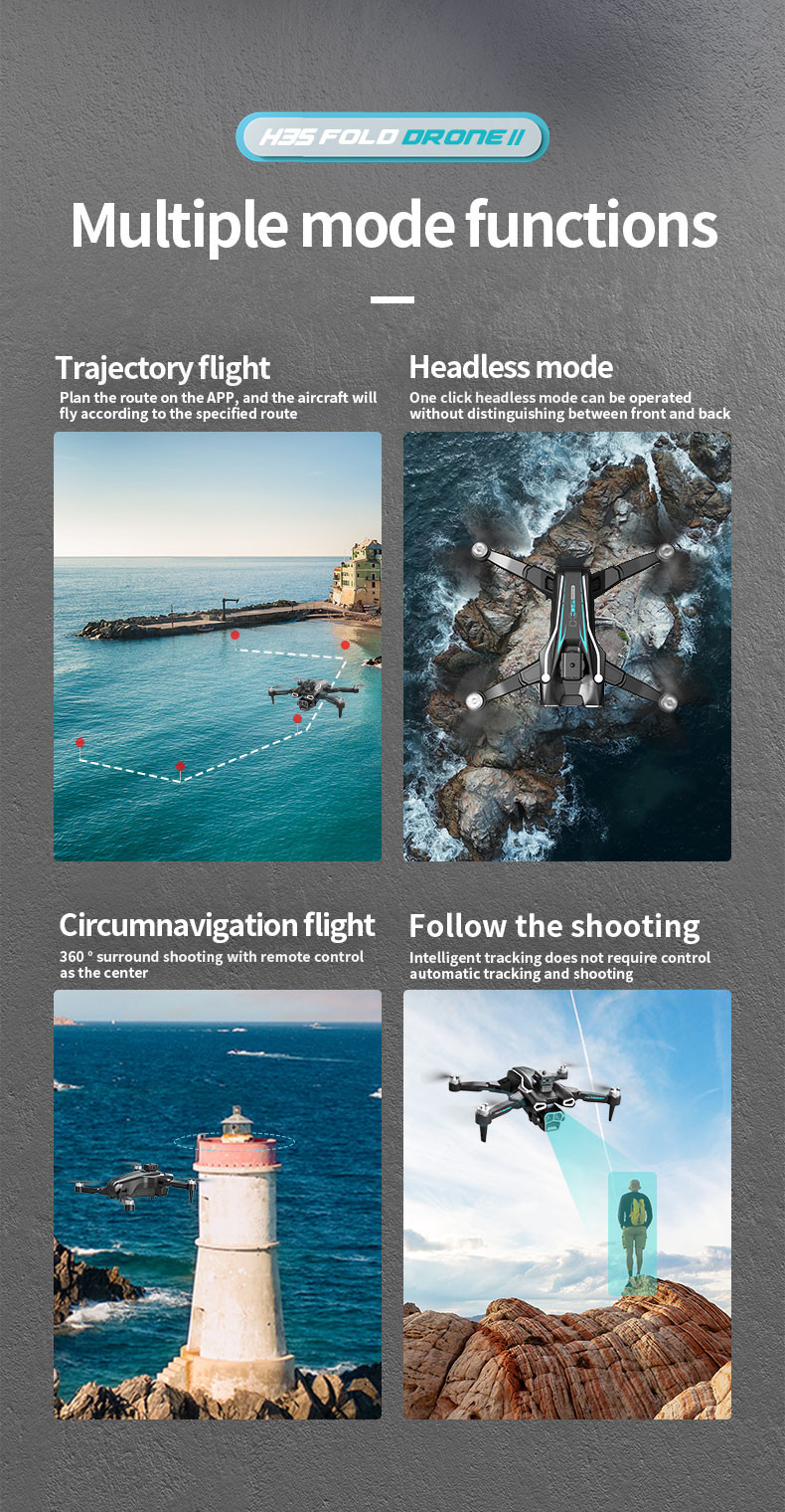 Professional 4K HD ESC Dual Camera Mini Drone H35 Brushless Optical Flow WIFI Quadcopter Obstacle Avoidance Remote