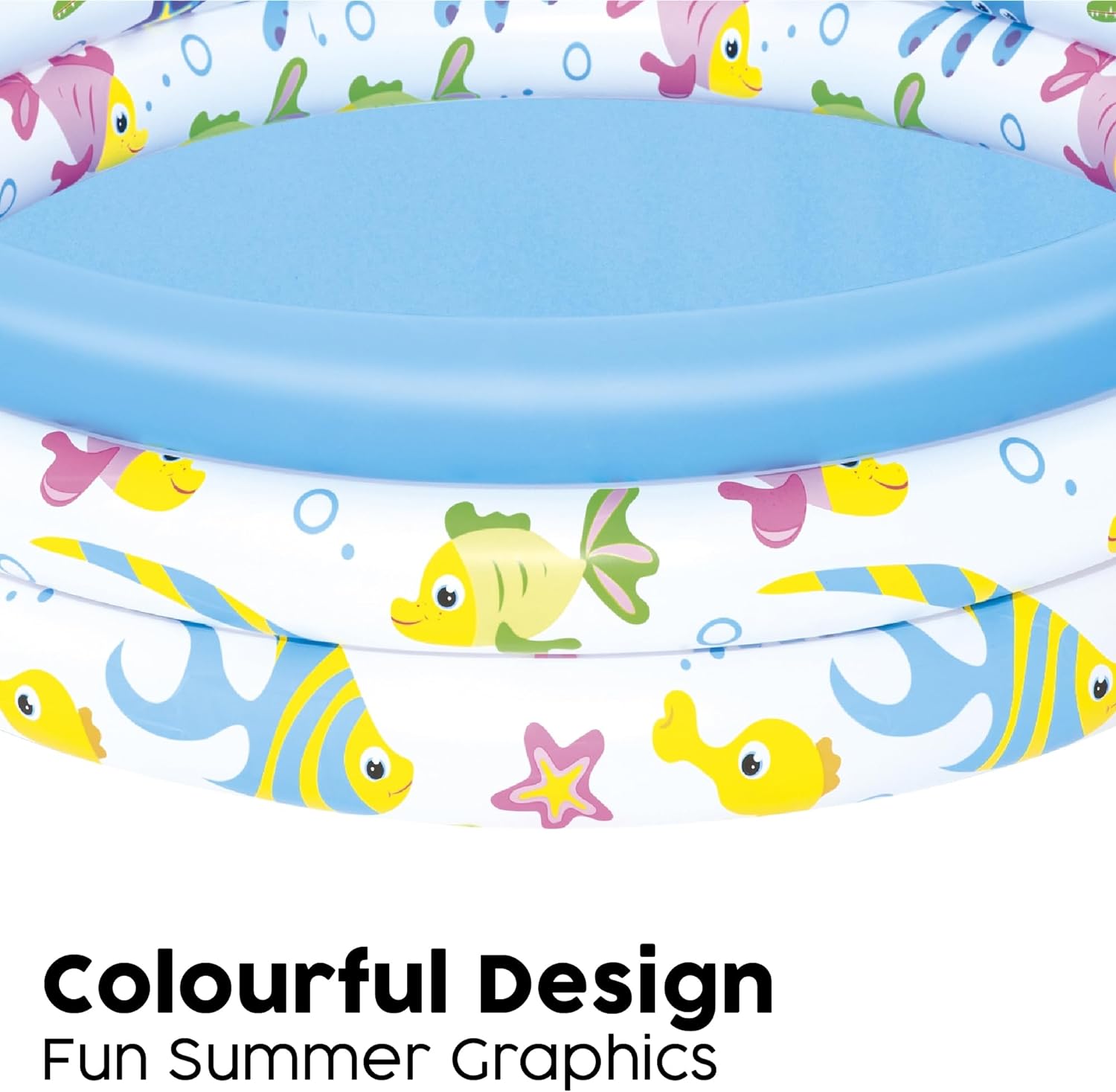 Unisex Kiddie Swimming Pool Ocean Inflatable Paddling Pool Easy Set Up Multiple Designs