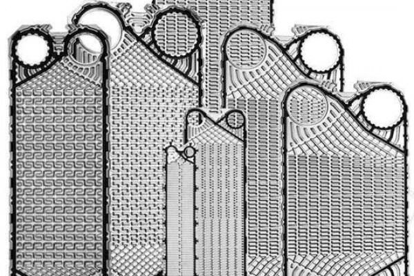 Sondex Free Flow Plate Heat Exchanger, large plate gap deep channels Free Flow plates