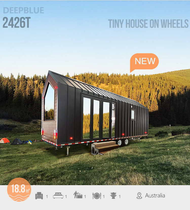 NZ / AS Prefab Modular Tiny House Kit Luxury Prefab Tiny House On Wheels