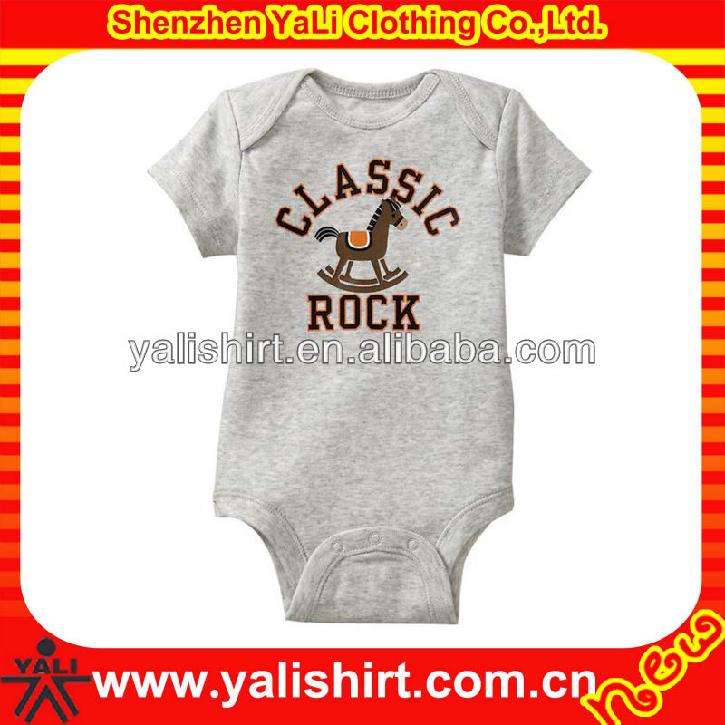 custom top quality Humor Graphic printed baby bodysuit