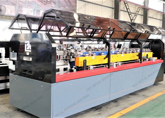 Plc C Purlin Roll Forming Machine Automatic Hydraulic Cutting 15kw