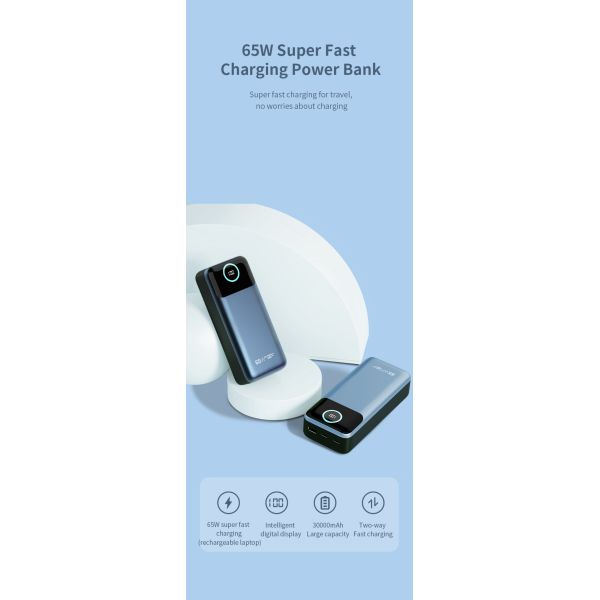 High Capacity 65W Laptop Power Bank LED Display USB Type C Interface for Phone