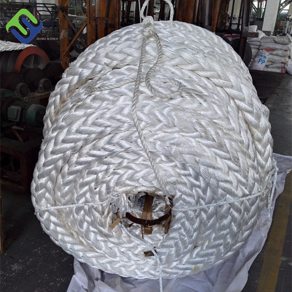 12 Strand Nylon Mooring Rope White Polyamide For Ship Repairing