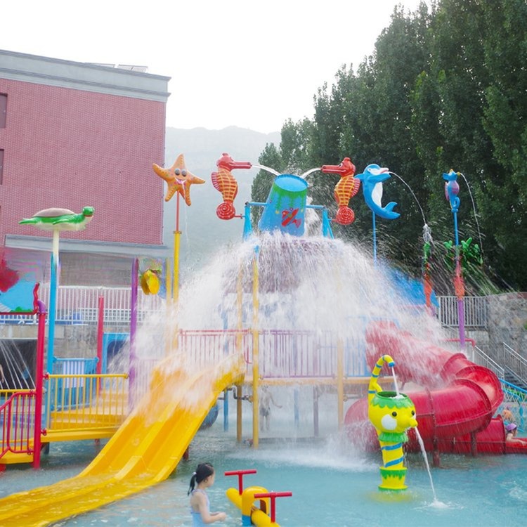 Fiberglass Splash Water Park Playground with Bucket
