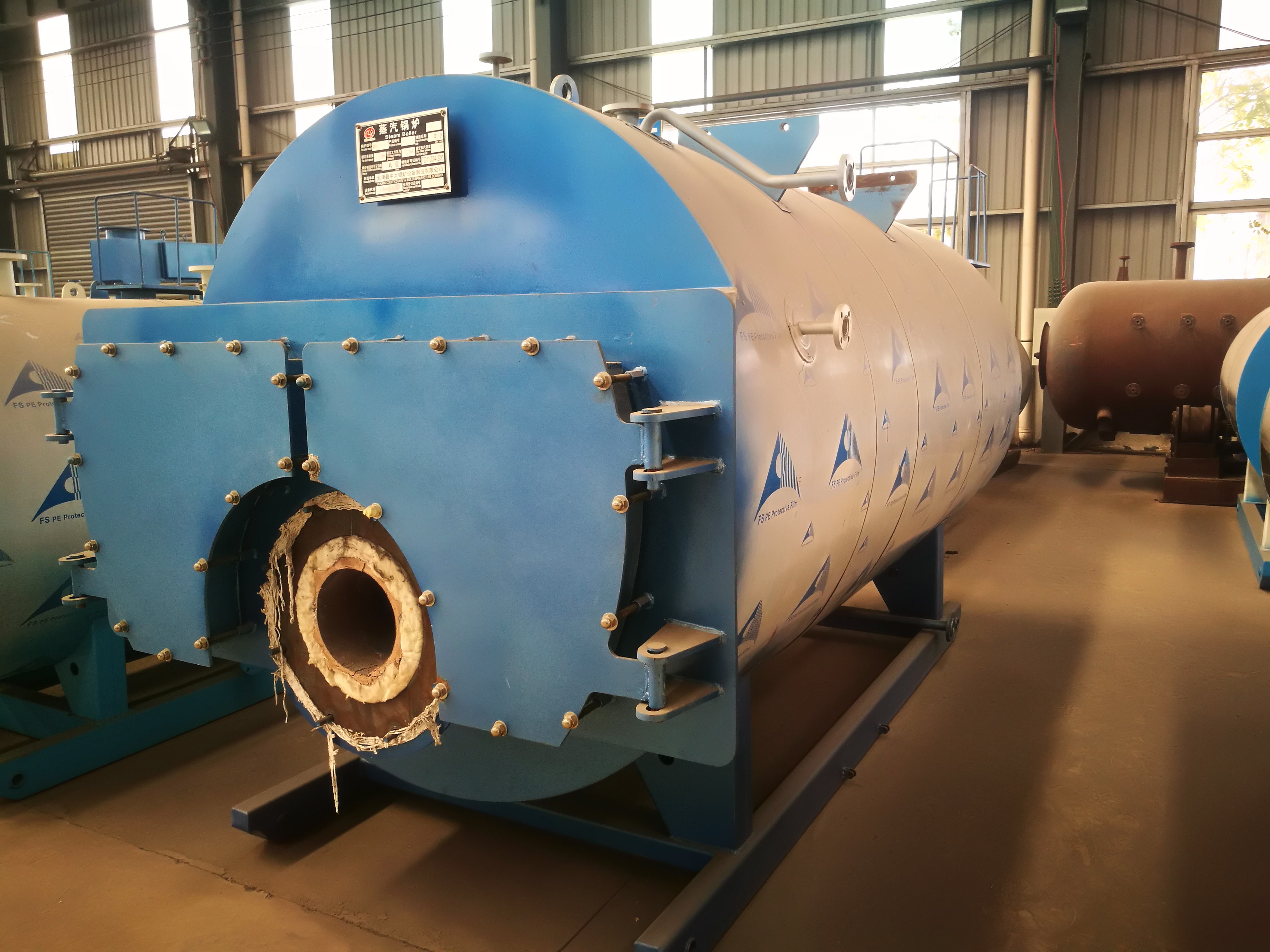 1400kw Industrial Gas Fired Hot Water Boiler Condensing Boiler With Hot Water Tank