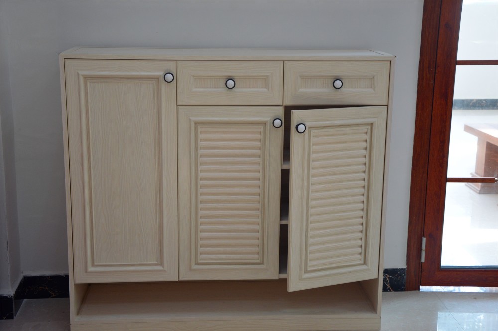 Home Living Room Aluminum Shoe Cabinet Optional Color Durable
