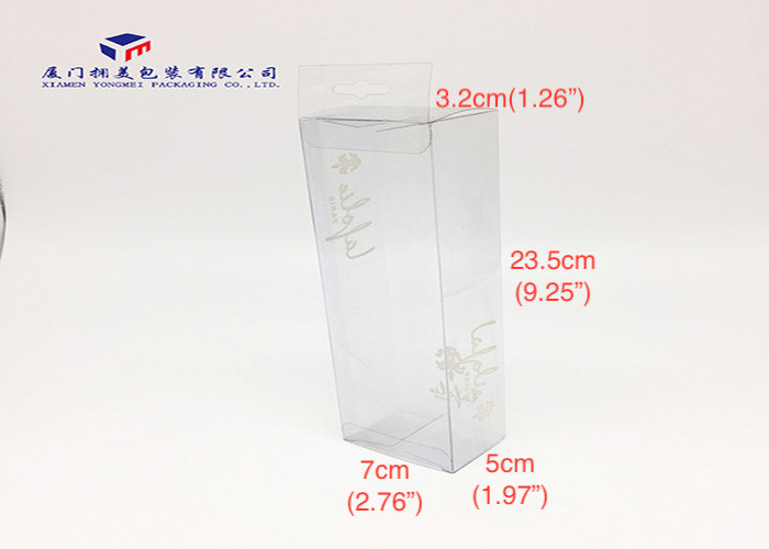 Hang Strip Rectangle Clear Plastic Box Packaging Easy To Assemble Offset Printing