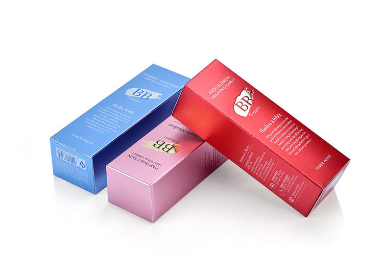Gold Silver Cardboard Boxes Skin Care Packaging Box Printing Gloss Lamination