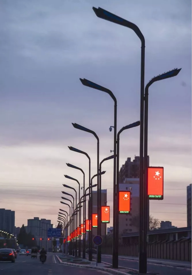 Longvision SMD Road Street Pole Led Display Light Box Outdoor Led Message Board