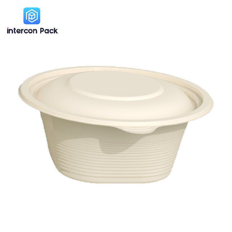 Corn Starch Degradable Lunch Box Eco Friendly Packaging Food Grade