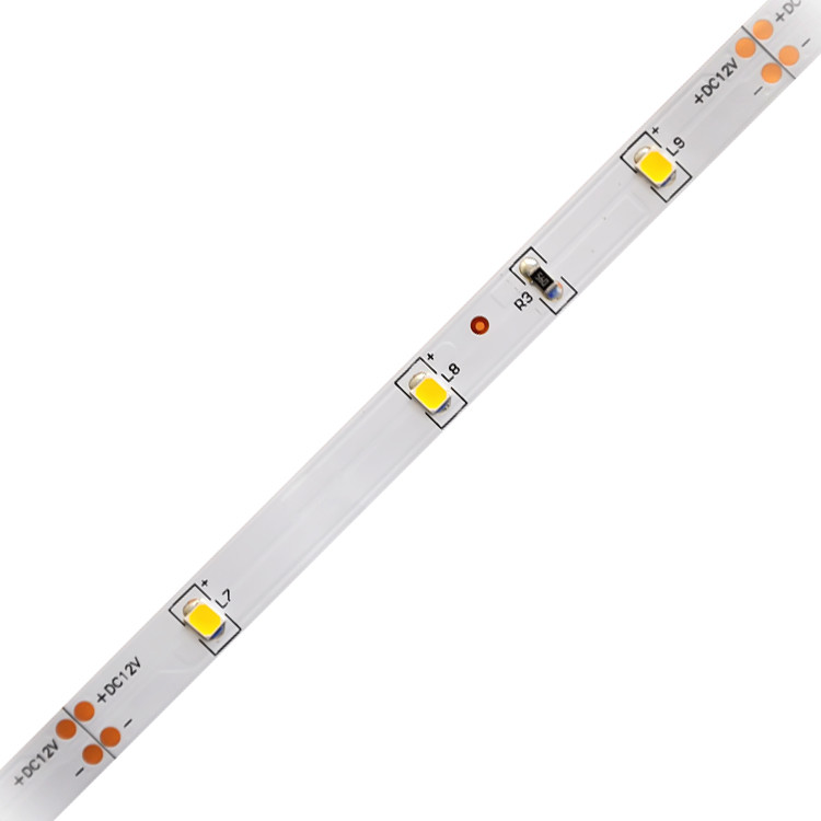 Room Single Color LED Strip Flex 2835 12V 24V White Custom Installing Adhesive Weatherproof