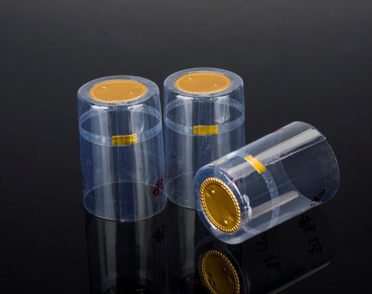Wholesale hot sale PVC Shrink Sleeve Capsule for Olive Oil Bottle Cap gold color capsule for wine bottle