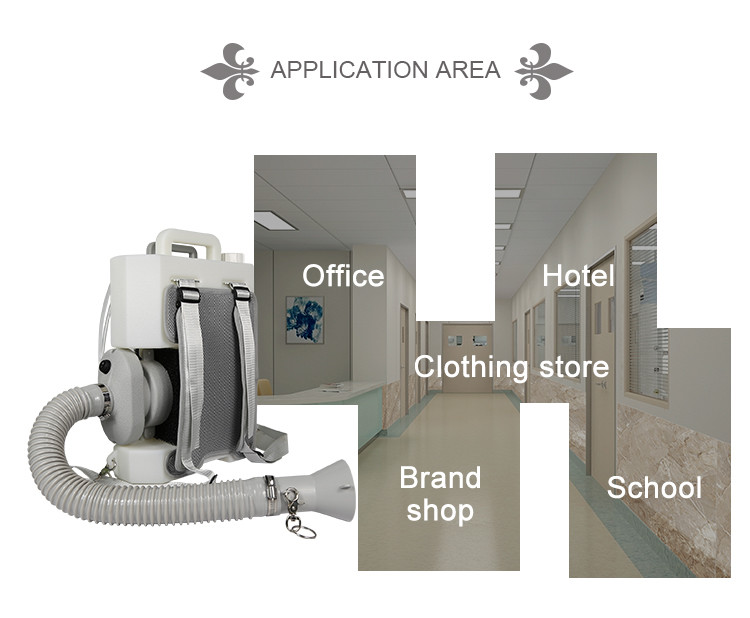 8L ULV Cordless rechargeable backpack sanitizer mist sprayer knapsack fogging sprayer machine