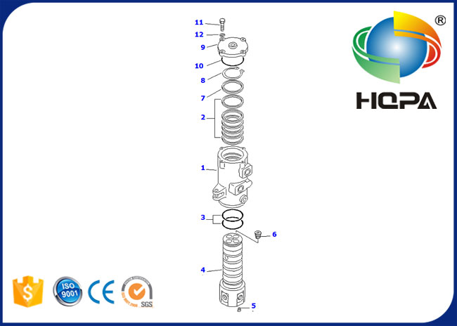 703-08-00110KT 703-08-00110 Swivel Joint Seal Kit for Komatsu PC100-6 PC120-6