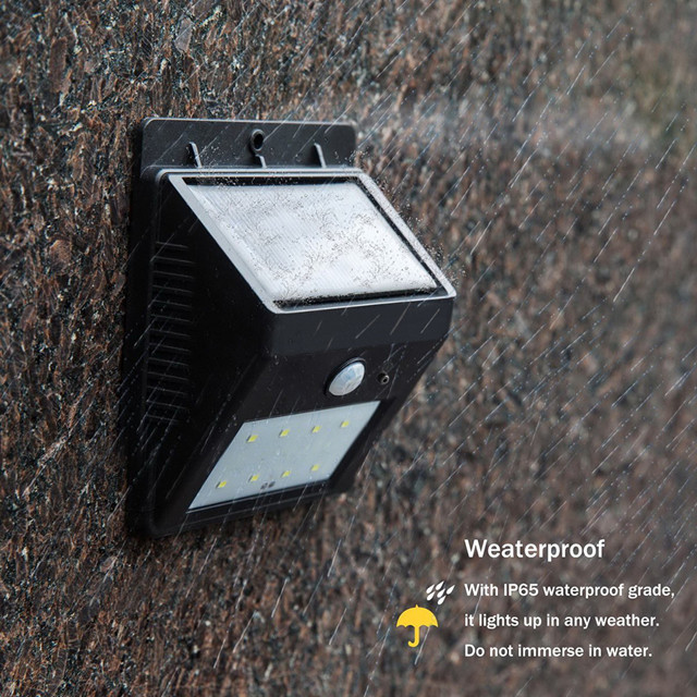 3 Modes Solar Powered LED Wall Light , Solar Powered Security Light With Motion Sensor