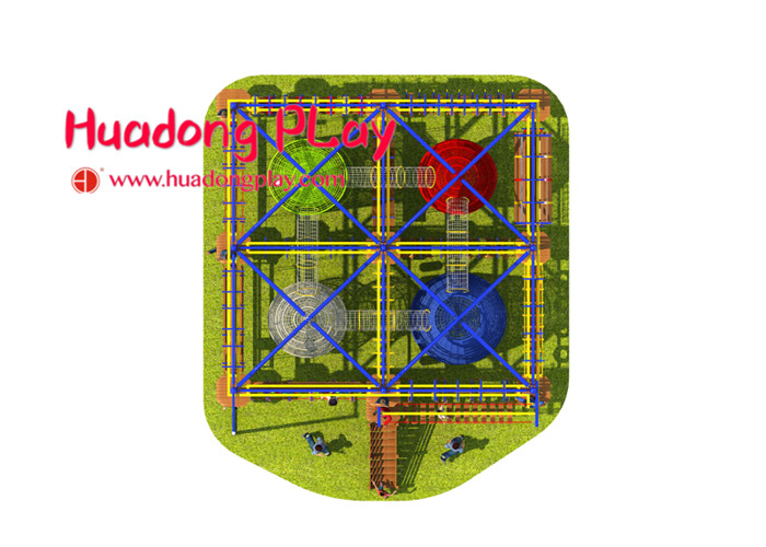 Mix Color Indoor Adventure Playground Food Grade Plastic Long Life Span