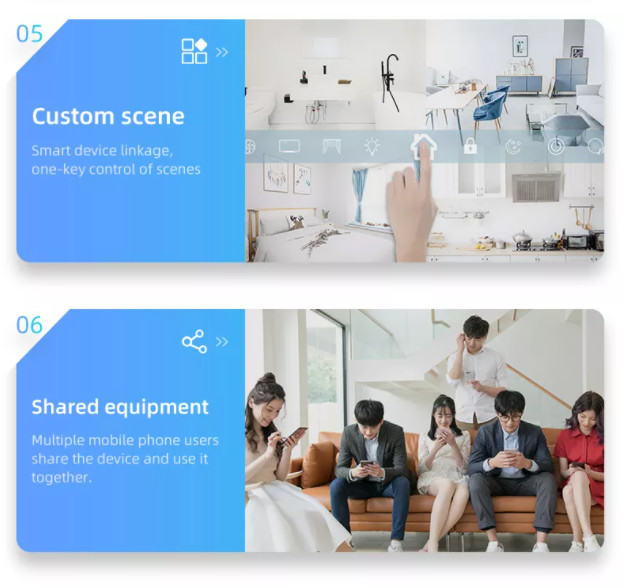 UK UN Standard 2 gang WiFi Curved surface switch With Anual Touch Control/APP control/AI voice control