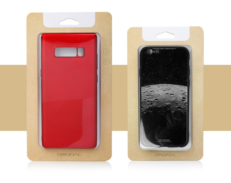 Recycled Kraft Paper Mobile Case Packaging Box Case Blister Card Packaging